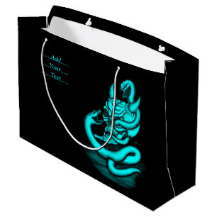Skull - Devil Head with Snake Large Gift Bag