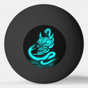 Skull - Devil Head with Snake Ping Pong Ball