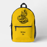 Skull - Devil Head with Snake