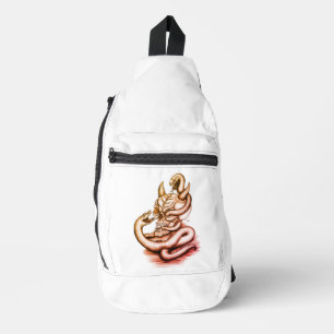 Skull - Devil Head with Snake Sling Bag