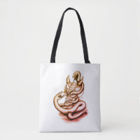 Skull - Devil Head with Snake