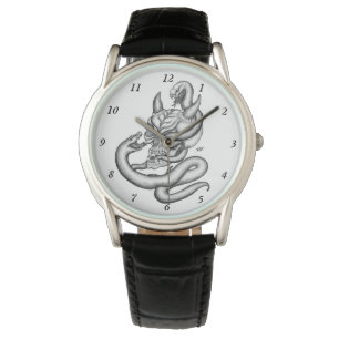 Skull - Devil Head with Snake Watch