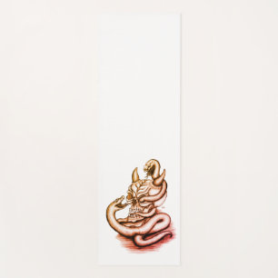 Skull - Devil Head with Snake Yoga Mat