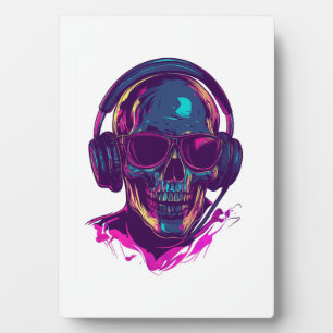 Skull DJ Vibes Plaque