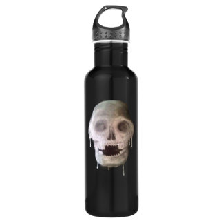 Skull Drawing Artistic Water Bottle