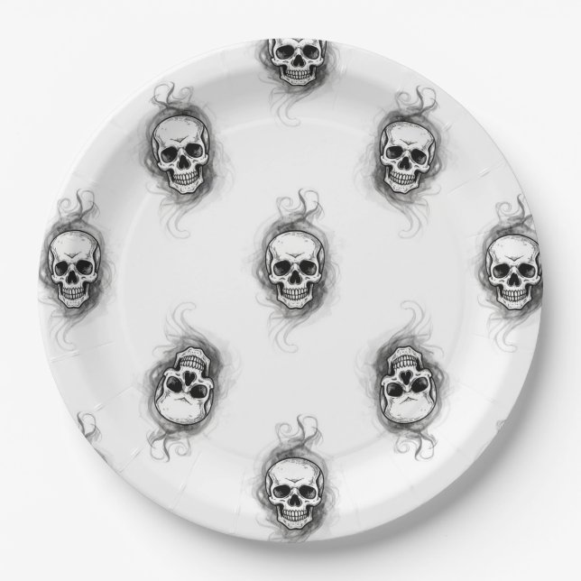"Skull-Duggery" Paper Plate (Front)
