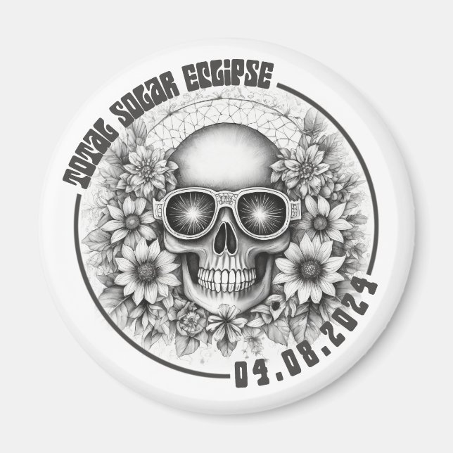 Skull Eclipse Magnet (Front)