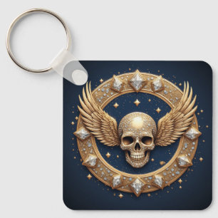 💀Skull Emblem For Gothic Decor Key Ring