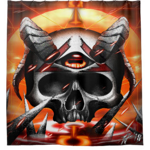 skull Eye Joe Shower Curtain