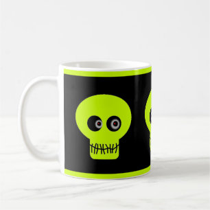 Skull Eyes - green Coffee Mug