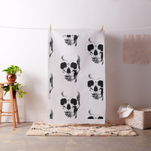Skull Face Fabric