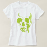 Skull Face Green T-Shirt