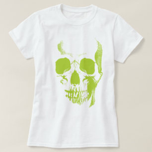 Skull Face Green T-Shirt