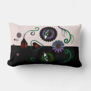 Skull Face Pillow - Sugar Skull Abstract