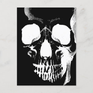 Skull Face Postcard
