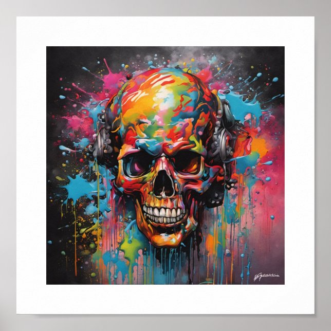 Skull Face Poster (Front)