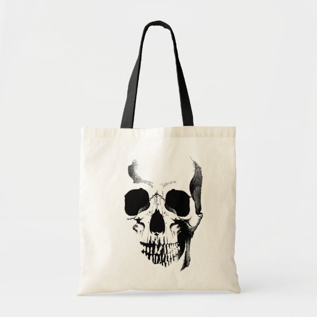 Skull Face Tote Bag (Front)