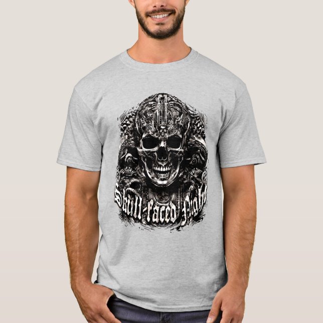 Skull-faced night T-Shirt (Front)