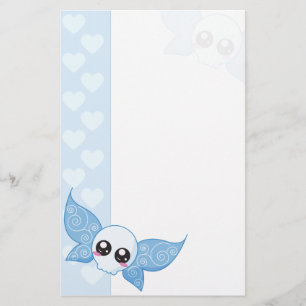 Skull Fairy - Blue Stationery