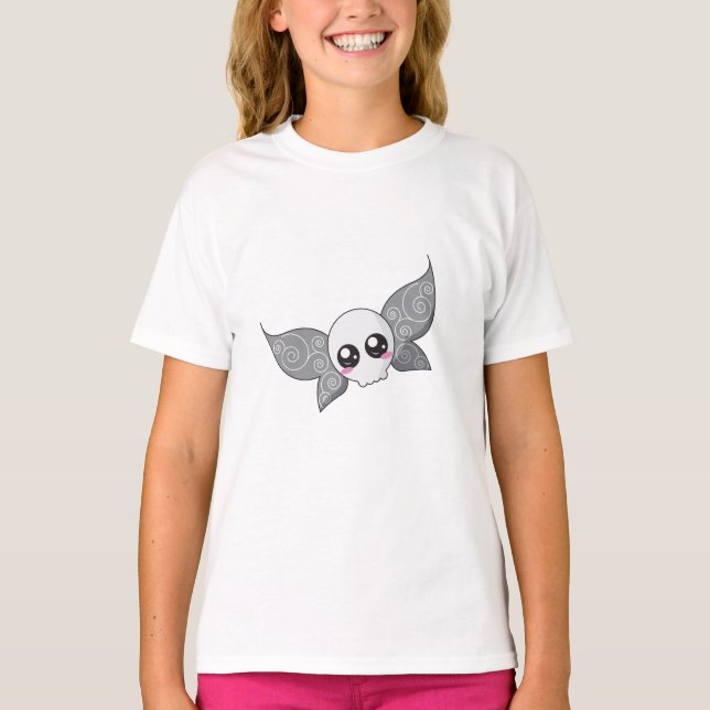 Skull Fairy - Grey T-Shirt (Front)