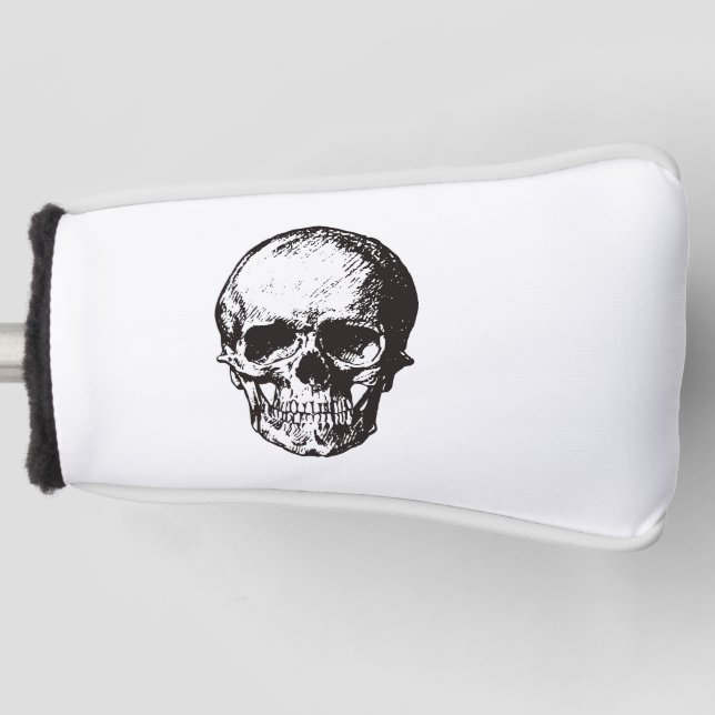 Skull Fantasy Art Rock Punk Heavy Metal Golf Head Cover (Front)