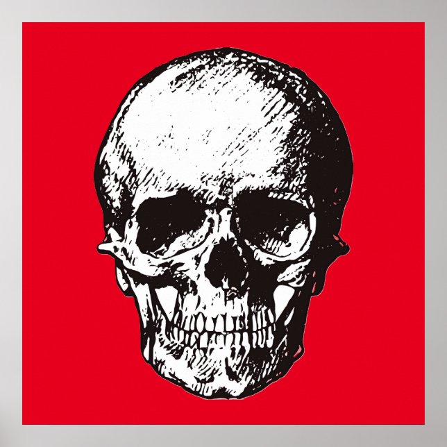 Skull Fantasy Art Rock Punk Heavy Metal Poster (Front)