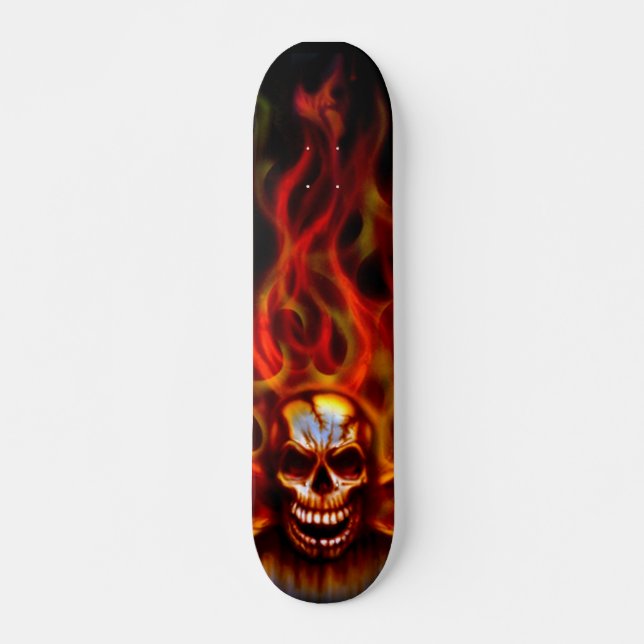 Skull Fire Skate Deck (Front)