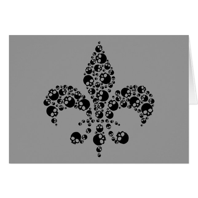 Skull Fleur De Lis (Front Horizontal)