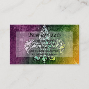 Skull Fleur De Lis Business Card