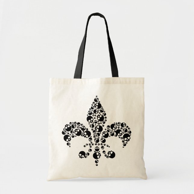 Skull Fleur De Lis Tote Bag (Front)