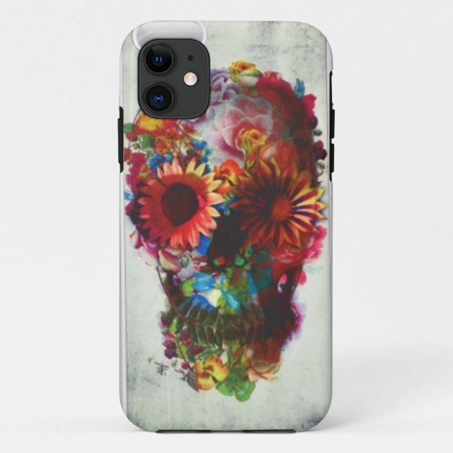 Skull Flower case Xtreme iPhone 5/5s protection (Back)