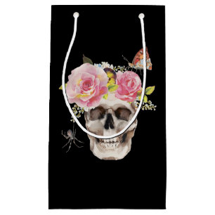 Skull Flowers Butterfly Spider Halloween Gift Small Gift Bag