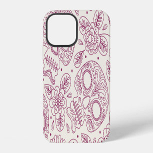 Skull Flowers: Mexican Day Seamless. iPhone 12 Case