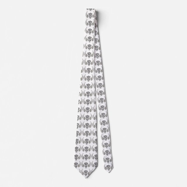 skull flying wings tie (Front)