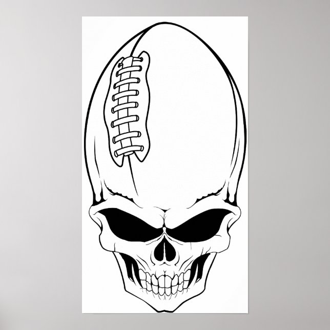 skull football 2 poster (Front)