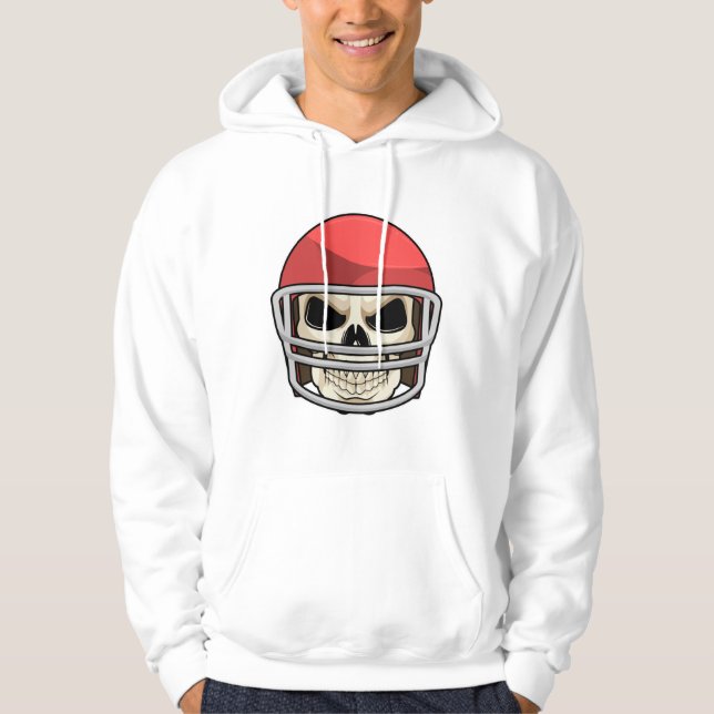 Skull Football Helmet Hoodie (Front)
