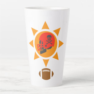 Skull Football Latte Mug