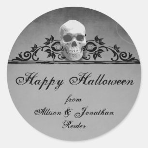 Skull Frame Halloween sticker