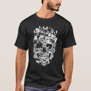   Skull French Bulldog   Owner Halloween Costume D T-Shirt