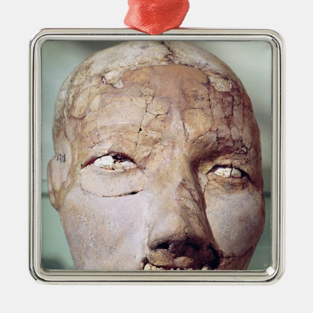 Skull, from Jericho, 7000-6000 BC Metal Tree Decoration (Front)