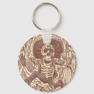 Skull from Oaxaca, La Calavera Oaxaqueña Key Ring