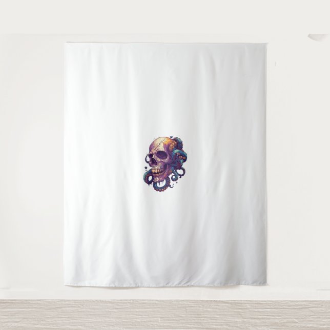 Skull from the Depths Tapestry (Front)