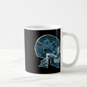Skull Funny Billiards Pool Player Sports Snooker 8 Coffee Mug