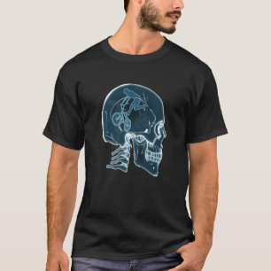 Skull Funny BMX Extreme Cycling Motocross Rider BM T-Shirt