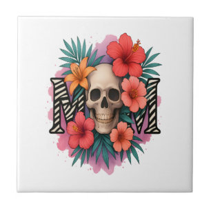 Skull Funny Mother Ceramic Tile