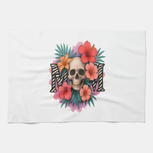 Skull Funny Mother Tea Towel
