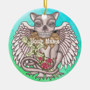 Skull Gargoyle ornament