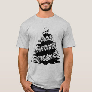 Skull Garland Christmas Tree T-Shirt