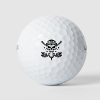 Skull Golf Balls, Golfing skull Golf Balls
