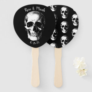 Skull Gothic Halloween Wedding Fans